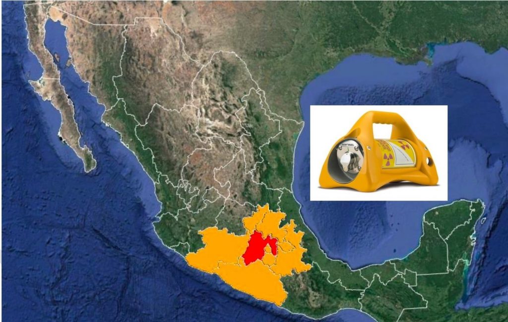 Alerta de radiación en 9 estados de México por robo de equipos radiográficos industriales