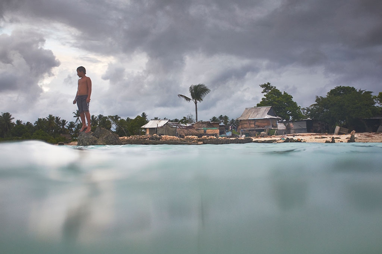 Anotes Ark Anote Tong aumento del nivel del mar en Kiribati