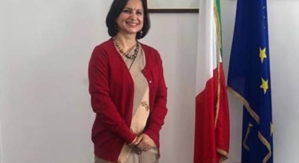La embajadora de la India, Nina Malhotra, en la Global Chili Expo