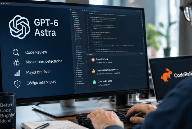 GPT-6 Astra mejora la revisión de código: CodeRabbit detecta hasta un 33% más de errores