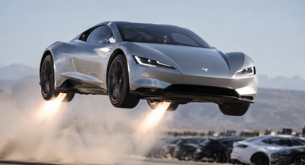 Tesla presenta un Roadster renovado con propulsores capaces de hacerlo volar y producción prevista para 2028 Tesla presenta un Roadster renovado con propulsores capaces de hacerlo volar y producción prevista para 2028